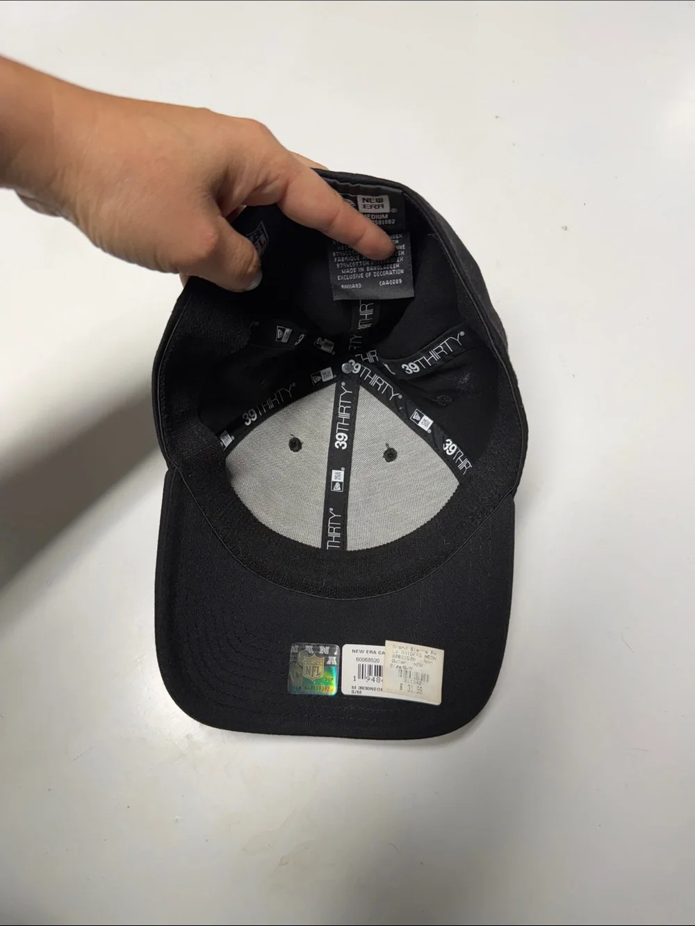 New Era Las Vegas Raiders black pink turquoise embroidered hat fitted S/M